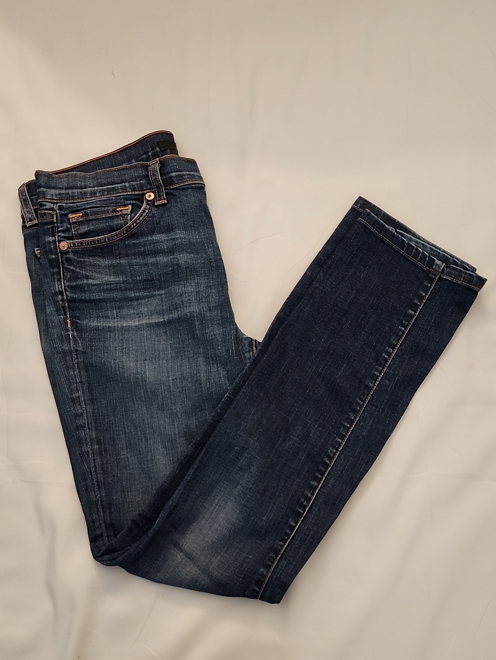 J Brand Women's Mid Rise Skinny Jeans in Dark Blue Wash